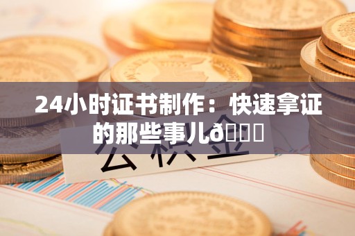 马尾24小时证书制作：快速拿证的那些事儿😎